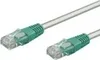 goobay Crossover Patchkabel Cat 5 U/UTP grün/grau 2 m Produktbild-Vorschau 3
