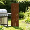 SET Sichtschutz Metall 3x mit Pusteblumenmotiv - 160 cm x Produktbild-Vorschau 4