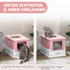PawHut Katzentoilette Katzenklo mit Deckel Schaufel Produktbild-Vorschau 5
