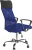 Ergonomická kancelářská židle s vysokou opěrkou - modrá Náhled obrázku produktu 2