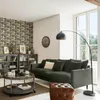 LAMPA PODŁOGOWA Hyto czarna żelazny klosz łukowy design Podgląd zdjęcia produktu 2