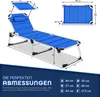 tillvex® Lehátko so strieškou a vankúšom Blue - prémiové Náhľad obrázku produktu 5