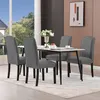 WOLTU 6er Set Esszimmerstühle mit Rückenlehne, gepolstert, Produktbild-Vorschau 2