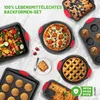 NutriChef Set de 10 moules à pâtisserie empilables - Moules Voir les images du produit 8