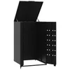 vidaXL Mülltonnenbox für 1 Tonne Schwarz 69x79x117 cm Stahl Produktbild-Vorschau 8