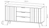 Sideboard / Kommode AMARO 153cm (2D3S) – Eiche Dunin mit Produktbild-Vorschau 7