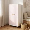 Kinderkast 'Vaarentaa', 126 x 60 x 41 cm, wit / roze Productafbeelding-voorbeeld 1