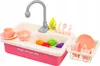Kinder-Spülbecken mit echtem Wasserhahn und Zubehör – Produktbild-Vorschau 3