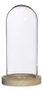 Ideas 4 Seasons Dekoration Glocke - Glas - Holztablett - Produktbild-Vorschau 1