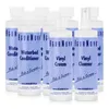 A group of cleaning product bottles, mostly waterbed conditioner and vinyl cleaner/cream, arranged in a collage. Produktbild-Vorschau