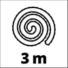 A black and white line drawing of a coiled hose with the text '3 m' below it. Produktbild-Vorschau
