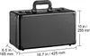 A black storage case with dimensions indicated by measurement lines and text. Anteprima dell’immagine prodotto