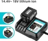 A product image showing a battery charger with two batteries and indicator lights. Produktbild-Vorschau