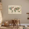MuchoWow® Poster Weltkarte - Retro - Pflanzen 60x40 cm - Produktbild-Vorschau 6