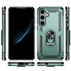 Multiple views of a green smartphone case with a ring holder. Produktbild-Vorschau