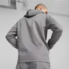 Puma Fit Taped Fleece Kapuzen Sweatshirt, grau, S, Herren Produktbild-Vorschau 4