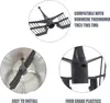 A collage of three close-up images of a kitchen appliance attachment, with text overlays. Produktbild-Vorschau
