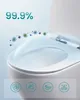 SONGMICS WC-Sitz kurze D-Form, Absenkautomatik, abnehmbarer Produktbild-Vorschau 6