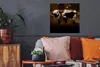 MuchoWow® Poster Weltkarte - Sepia - Schwarz 50x50 cm - Produktbild-Vorschau 2