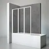 Schulte Badewannenfaltwand 3-teilig, 127 x 140 cm, 3 mm Produktbild-Vorschau 1