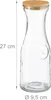 Lot de 2 carafes à eau Relaxdays, 1 litre, carafes en verre Voir les images du produit 4