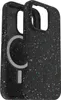 A black phone case with colorful speckles, showing the MagSafe ring. Podgląd zdjęcia produktu