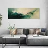 Leinwandbild Grün Beige Industrielle Abstraktion 150x50 Produktbild-Vorschau 2