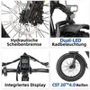 E-Bike Klapprad 20x4 Zoll, 70Nm Hinterradmotor, 140km, F6B, Produktbild-Vorschau 6