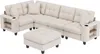 Merax U-förmiges Ecksofa 6-Sitzer, XXL Modulares Soffa, Produktbild-Vorschau 9