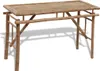 vidaXL Pivní stůl se 2 lavicemi 100 cm Bamboo Náhled obrázku produktu 1