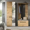 Garderobe Set 3-teilig "Cooper" in Artisan Eiche und grau Produktbild-Vorschau 5