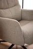 London fauteuil recliner met voetenbank bouclé beige. Productafbeelding-voorbeeld 8