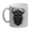 Totenkopf Wikinger Glitzer-Kaffeebecher Produktbild-Vorschau 2
