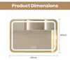 Specchio da bagno LED Zimilo, 60x40 cm, con illuminazione e Anteprima dell’immagine prodotto 8
