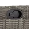 vidaXL 5-tlg. Garten-Essgruppe mit Kissen Grau Poly Rattan Produktbild-Vorschau 7
