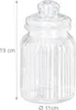 set di barattoli relaxdays alti 19,0 cm trasparenti da 1,0 Anteprima dell’immagine prodotto 4