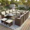 Poly rotin Ensemble de meubles de jardin table à manger Voir les images du produit 1