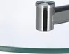 Relaxdays Kaffeetisch Glas u. Chrom, runder Beistelltisch Produktbild-Vorschau 6