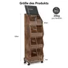 Puluomis Küchenregal Mobiler Küchenwagen mit Klapptür, Produktbild-Vorschau 4