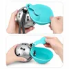 Hunde Trinkflasche Edelstahl 285ml Blau, Tragbar mit Produktbild-Vorschau 2