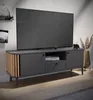 TV-Lowboard "Pretty" in grau und Artisan Eiche mit Lamellen Produktbild-Vorschau 6