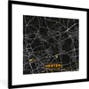 MuchoWow® Gerahmtes Poster Hirsche - Stadtplan - Karte - Produktbild-Vorschau 1