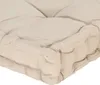 vidaXL Cuscino Pallet in cotone 120×80×10 cm Beige Anteprima dell’immagine prodotto 5