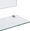 vidaXL Nástenné zrkadlo s 5 policami Strieborné 50 × 60 cm Náhľad obrázku produktu 4