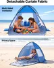 SucceBuy Abri de plage Protection solaire pour 2 personnes, Voir les images du produit 5