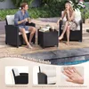 COSTWAY 3-TLG. Polyrattan Gartenmöbel Set, Balkonmöbel mit Produktbild-Vorschau 5