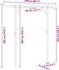 vidaXL Záhradná pergola 205x40x203 cm drevo Náhľad obrázku produktu 5
