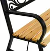 Designová zahradní lavice LAIMA - hnědá / černá Náhled obrázku produktu 3