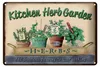 Blechschild Garten 30x20cm Kirchen Herb Garden Mint Thyme Produktbild-Vorschau 1