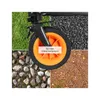 A collage showing a wheel of a wagon on different surfaces: grass, gravel, cobblestones, and forest floor. Produktbild-Vorschau